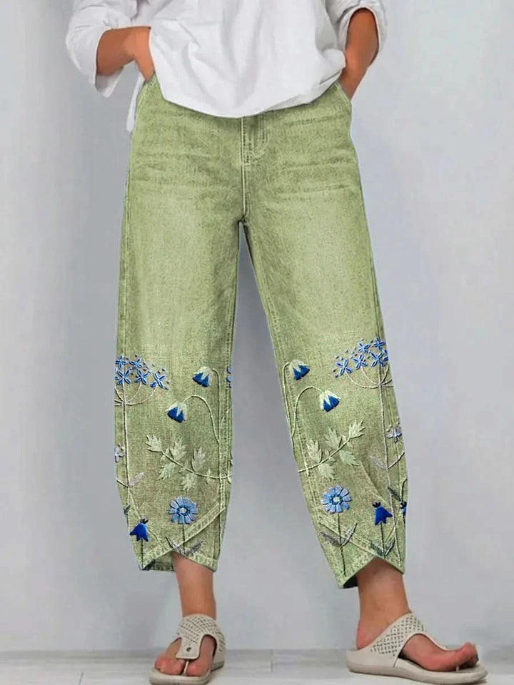 NORABELLE ARTISAN LINEN PANTS