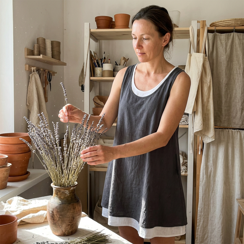 Elira™ | Two-Piece Look Tank Dress