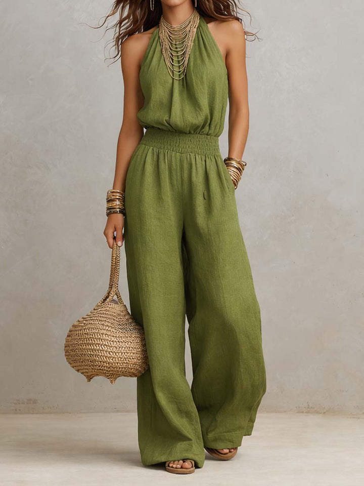 Valeria | Elegant Halter-Neck Jumpsuit