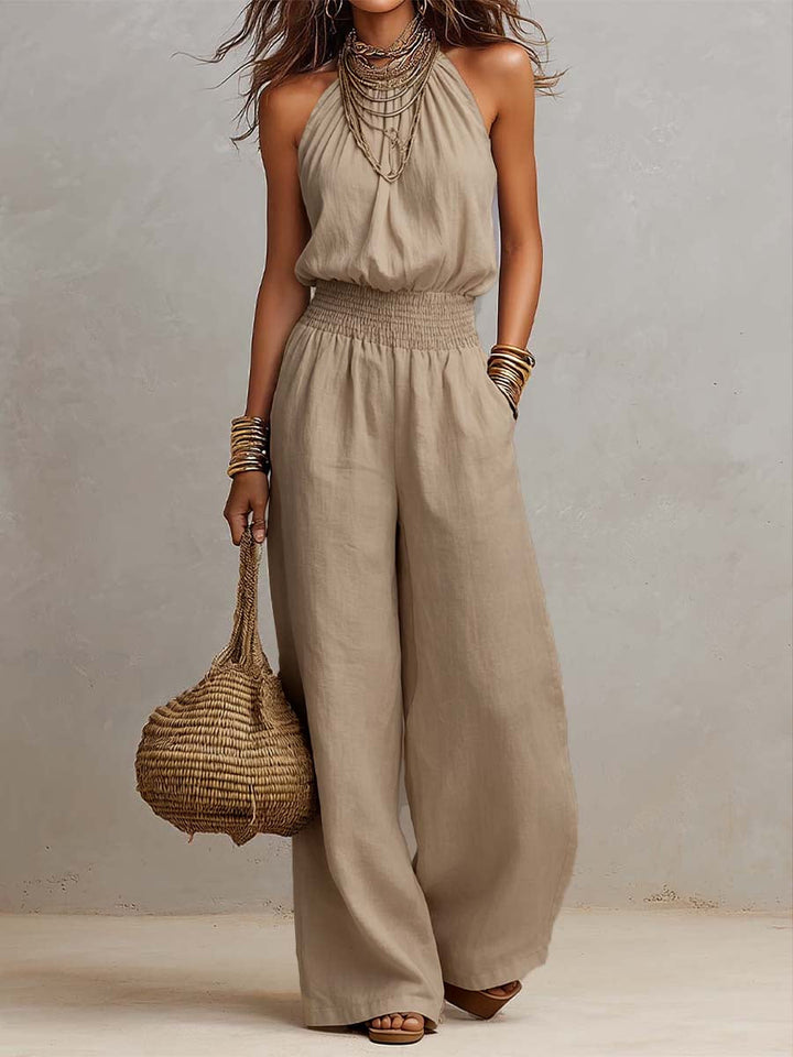 Valeria | Elegant Halter-Neck Jumpsuit