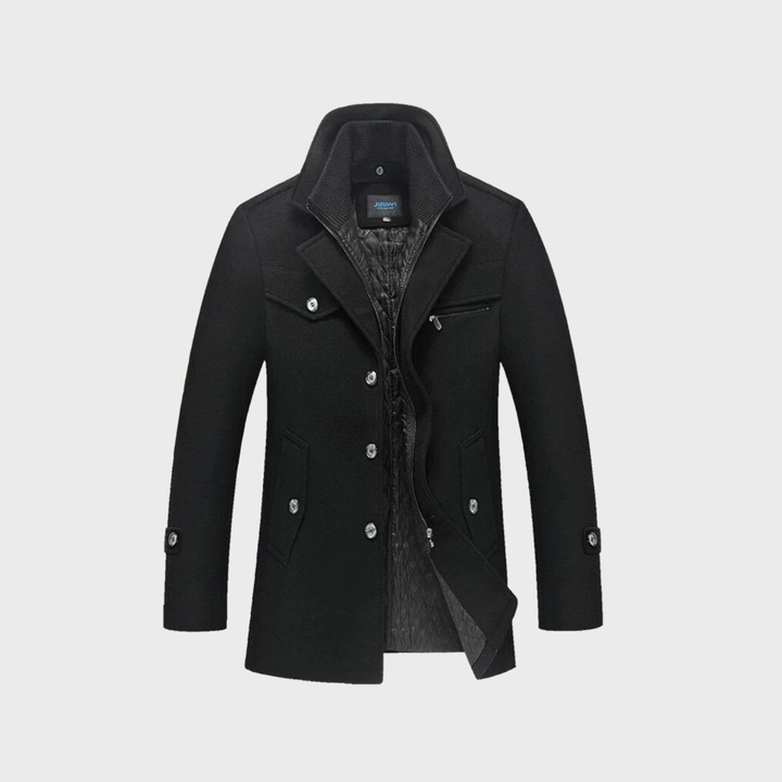 Andrzej | Cappotto classico in lana tipo peacoat
