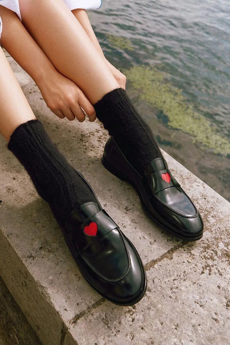MOCASSINO CLASSICO CON DETTAGLIO CUORE