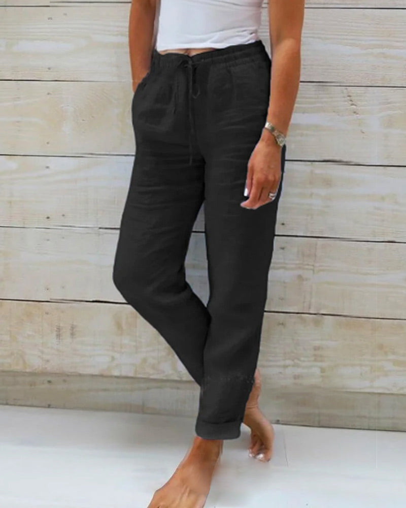AVERIE | RELAXED DRAWSTRING TROUSERS