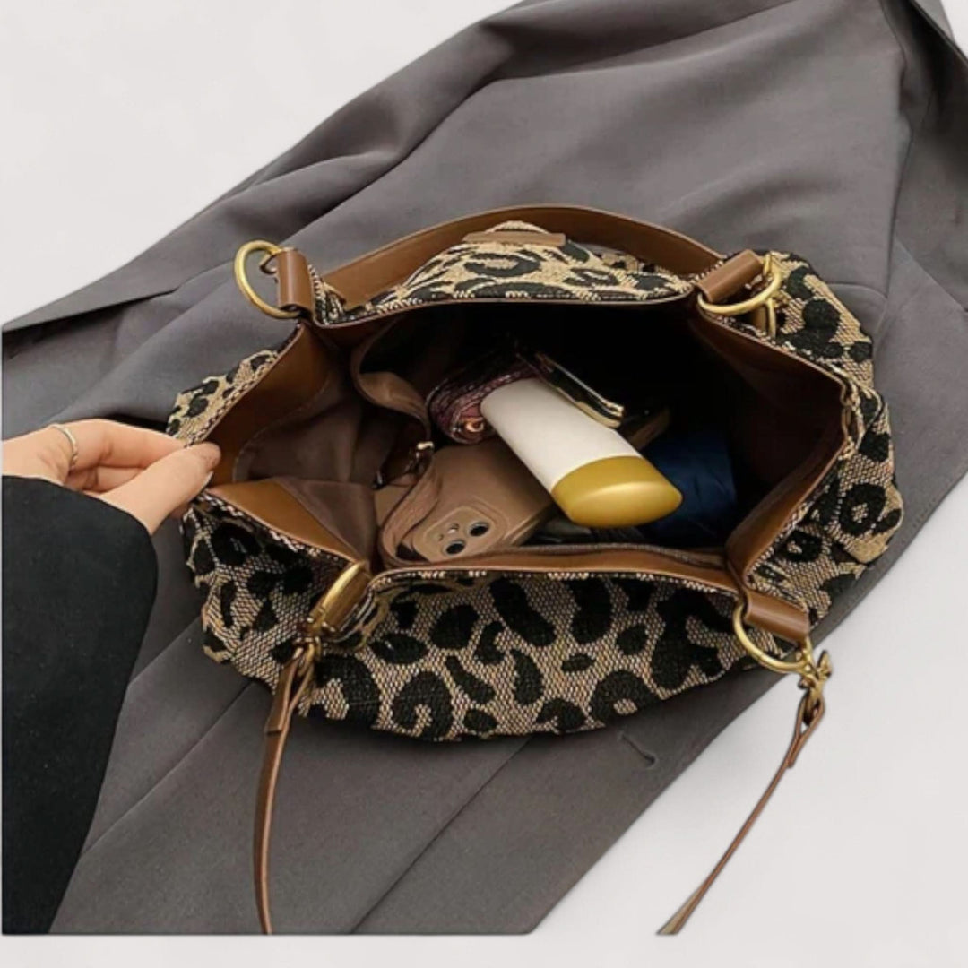 AGNES™ LEOPARD CANVAS BAG