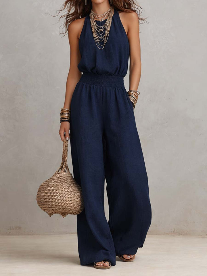 Valeria | Elegant Halter-Neck Jumpsuit