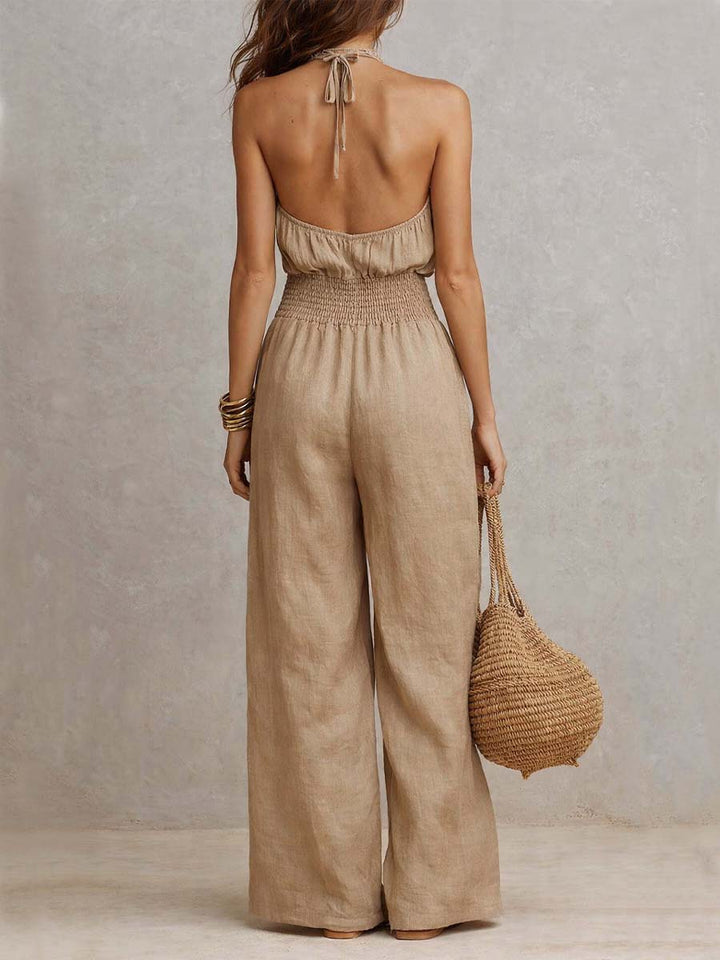 Valeria | Elegant Halter-Neck Jumpsuit