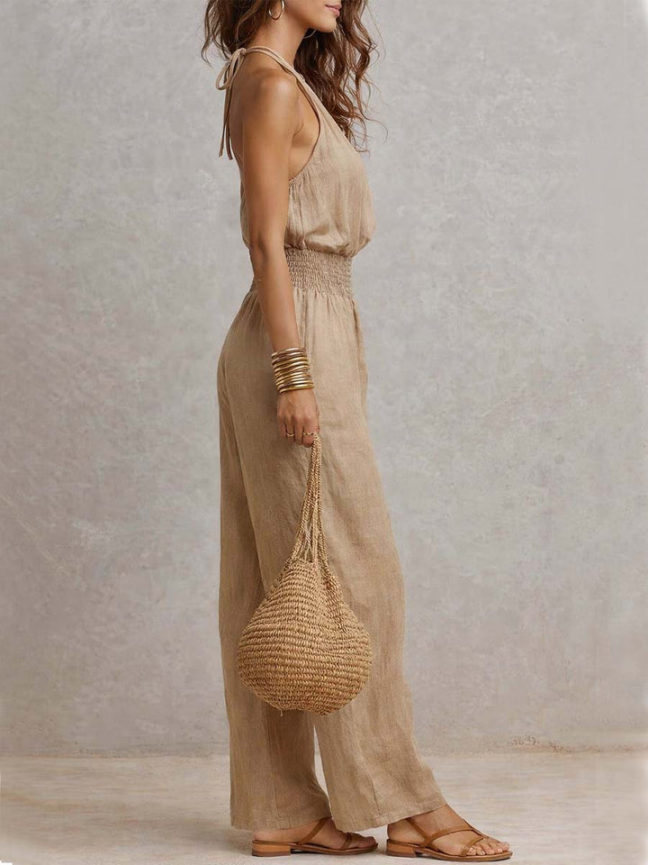 Valeria | Elegant Halter-Neck Jumpsuit
