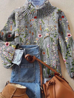 Grey Floral