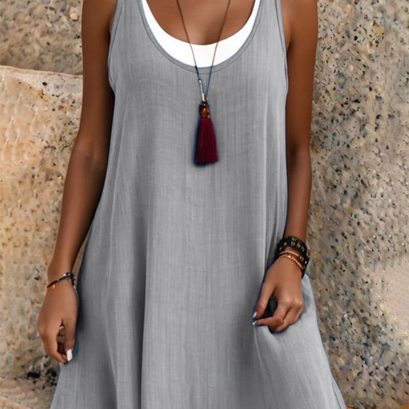 Elira™ | Two-Piece Look Tank Dress