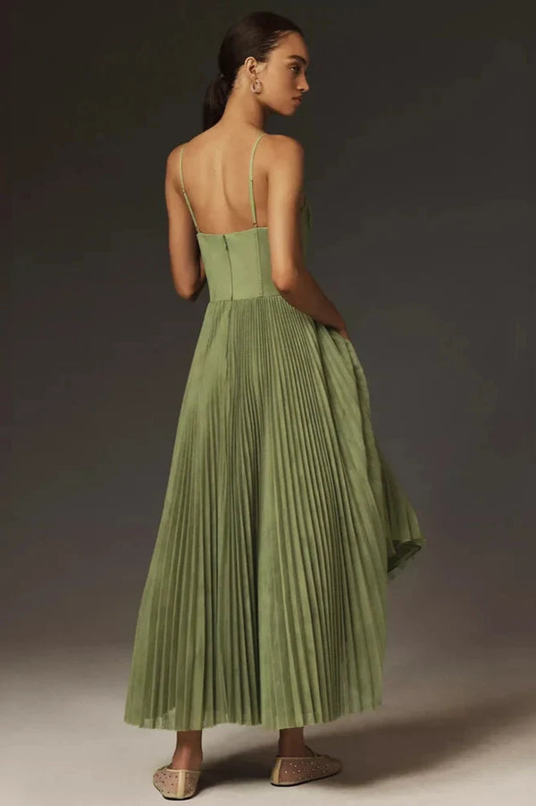 Claire - Abito in tulle plissettato