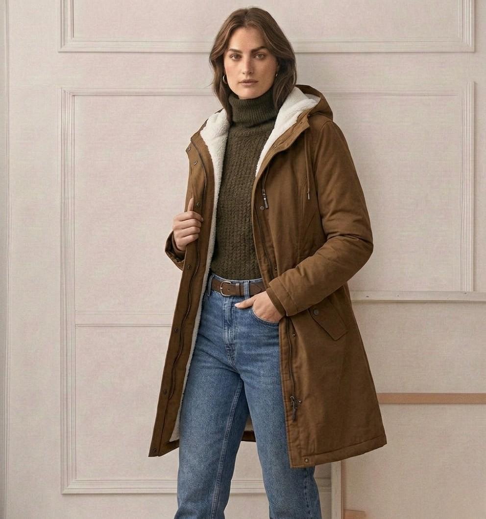 Cordelia™ | Cosy Hooded Weatherproof Coat