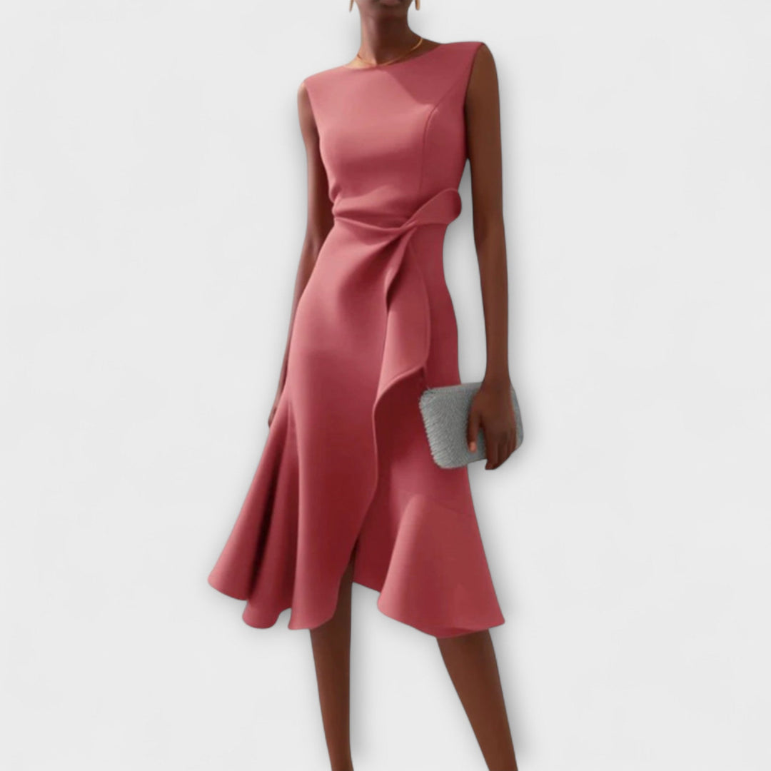 ARIANA | PLEATED MIDI DRESS