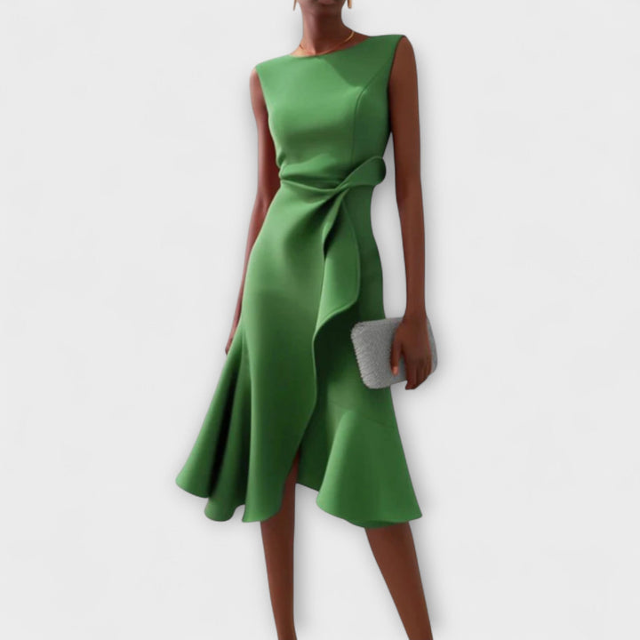 ARIANA | PLEATED MIDI DRESS