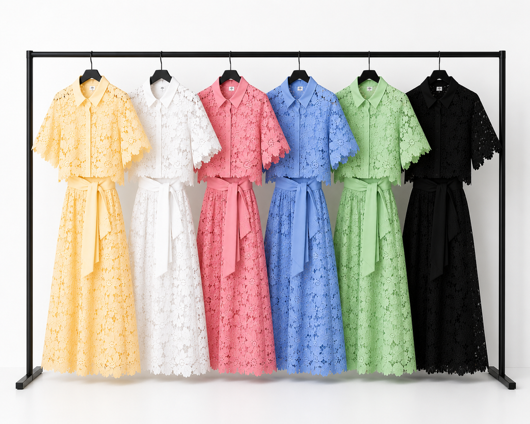 Isabela™ | Set Elegante a Due Pezzi con Dettagli in Pizzo