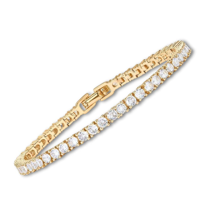 MOISSANITE GOLD TENNIS BRACELET