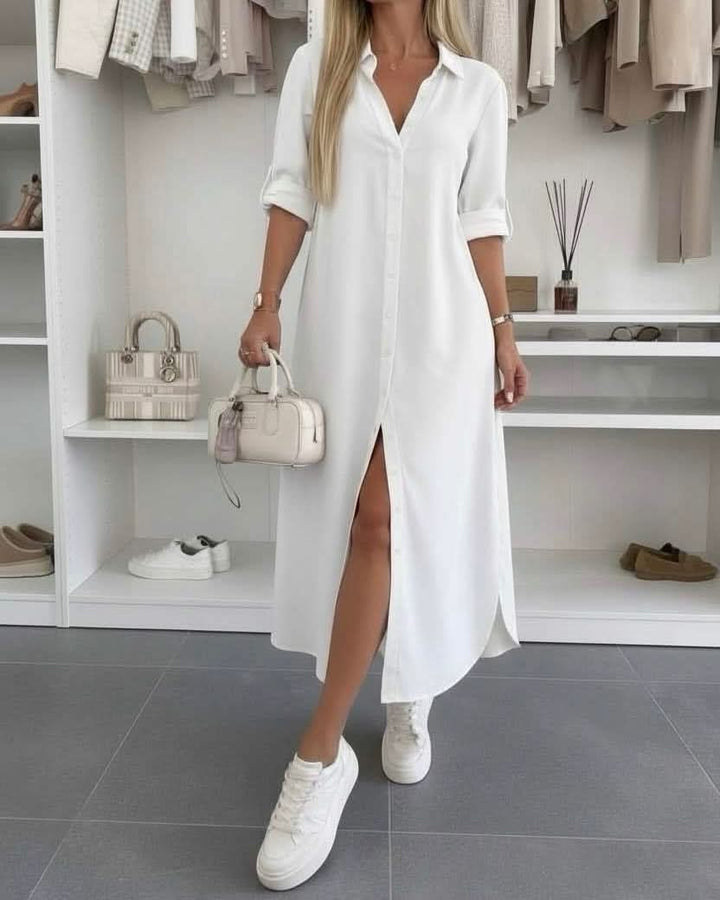 IVY BUTTON DRESS