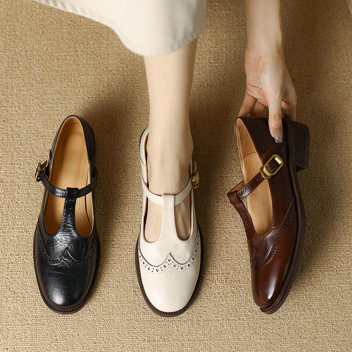 YSOLENNE | ELEGANT T-BAR MARY JANES