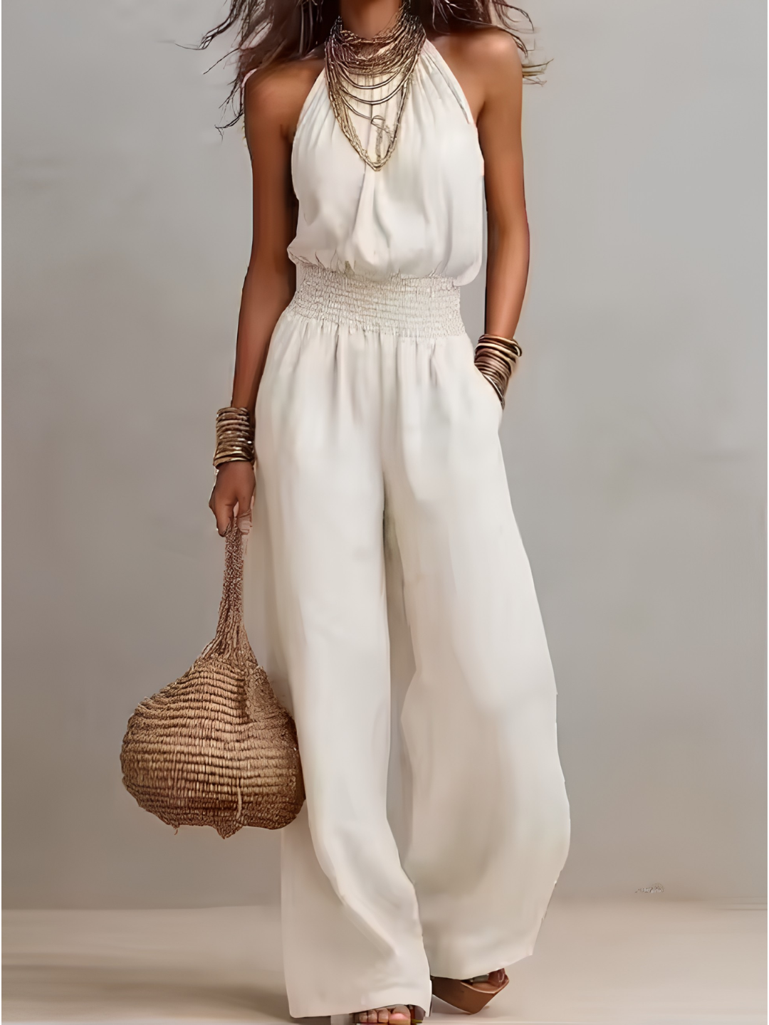 Valeria | Elegant Halter-Neck Jumpsuit