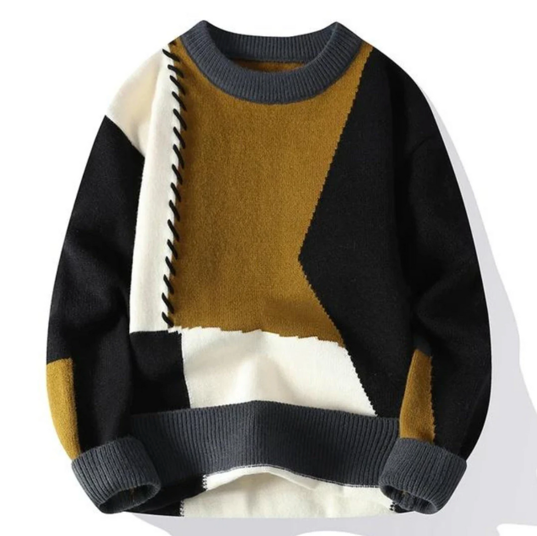 Verre Blanc™  | Maglione patchwork alla moda