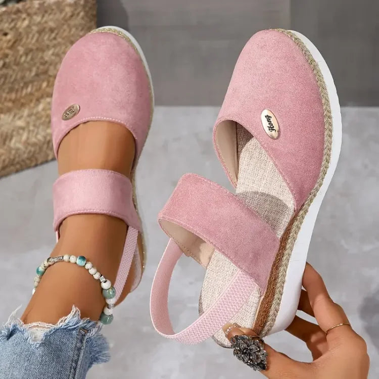 Antonella | Sandali ortopedici con plateau, traspiranti e casual