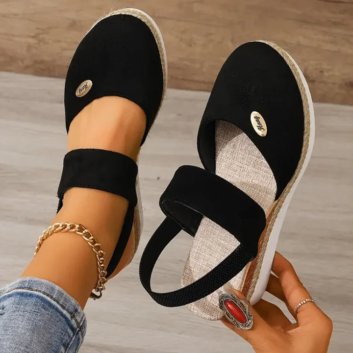 Antonella | Sandali ortopedici con plateau, traspiranti e casual