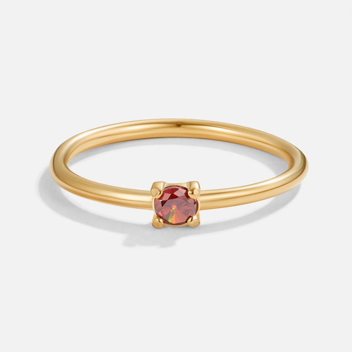 Gold Birthstone Rings