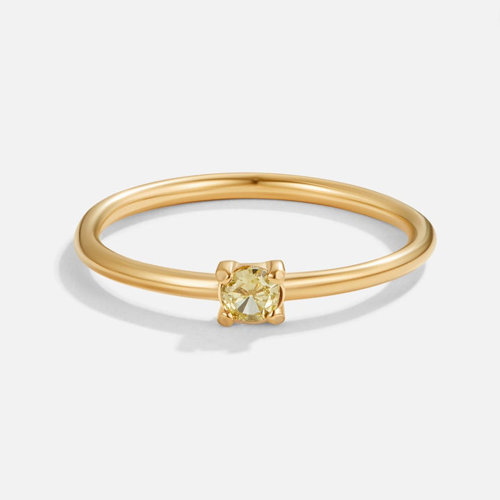 Gold Birthstone Rings