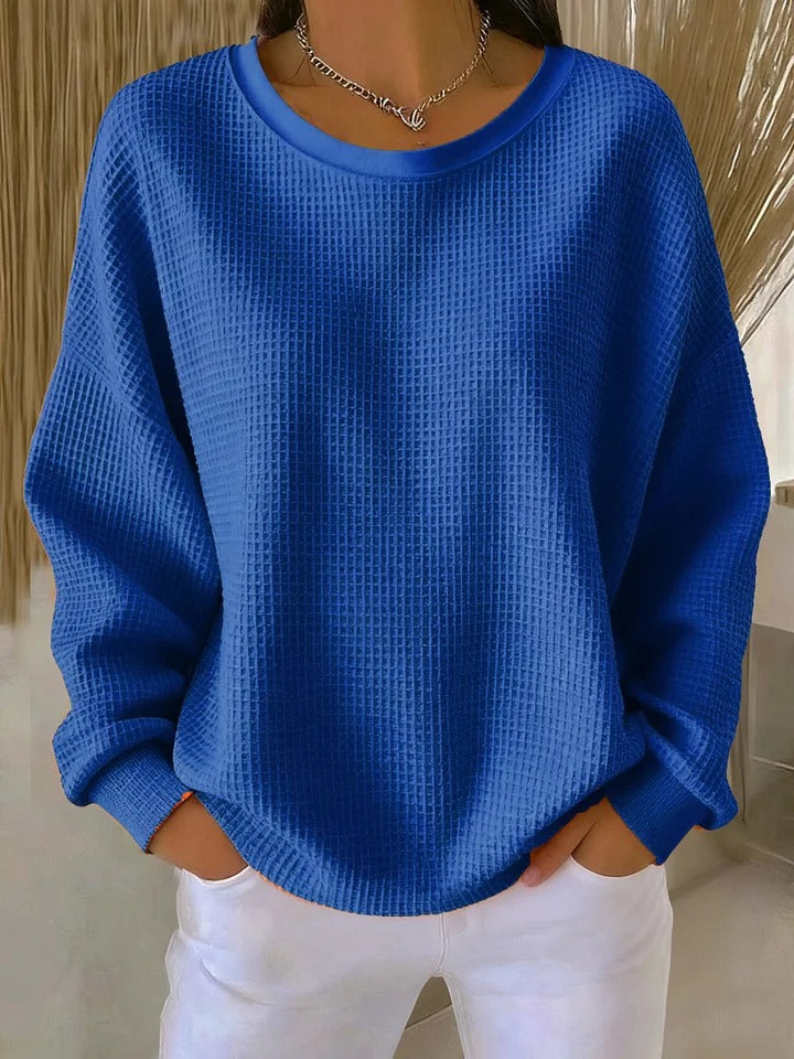 Cecilia | Relaxed Waffle-Texture Sweater