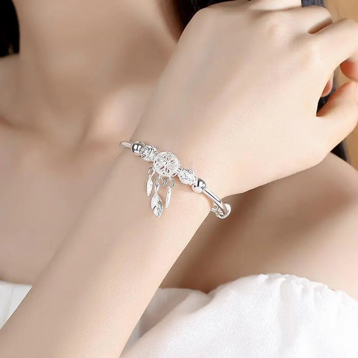 SILVER DREAMCATCHER BRACELET